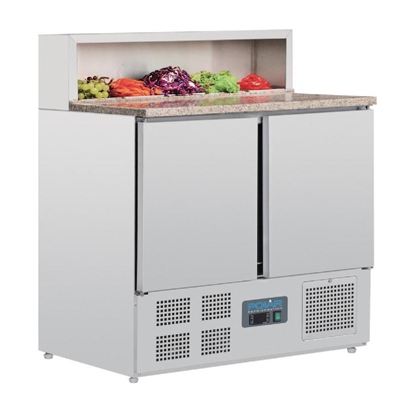Comptoir de préparation réfrigéré à pizzas 288L Série G | Polar - G603_1