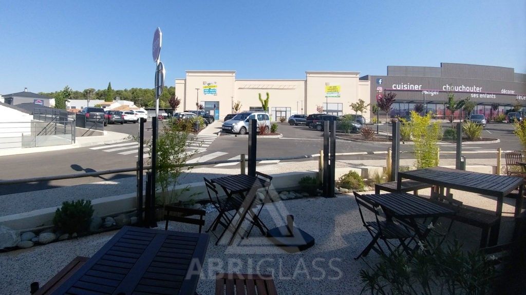 Paravent fixe glass wall pour terrasse chr_1