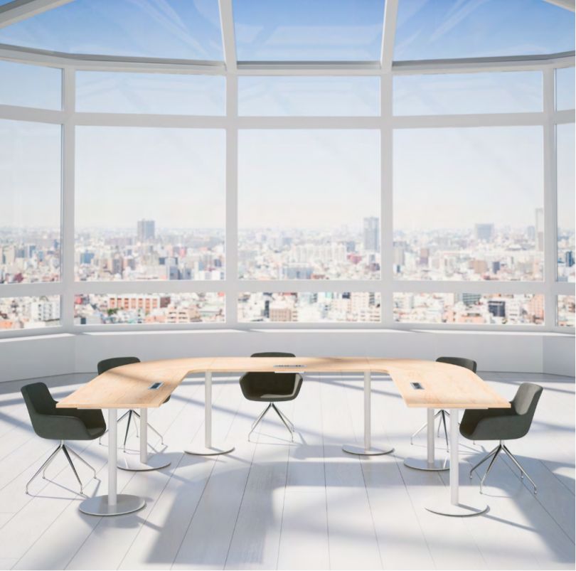 Table de réunion Succès - modulable, extensible avec modules d'électrification_1