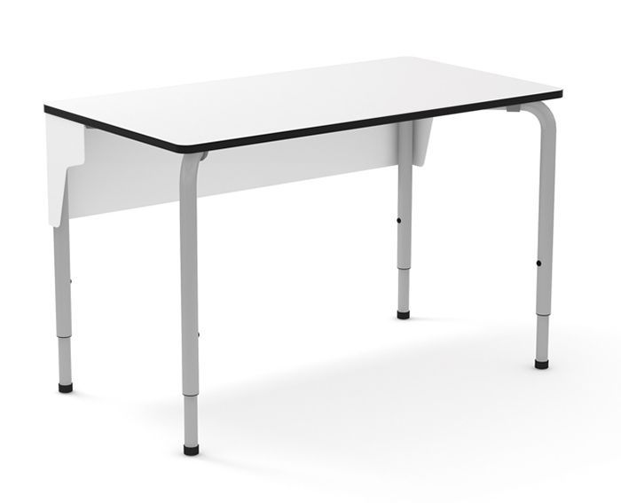 Table de professeur - Mobitab MSTP - réglable en hauteur avec voile de fond et tiroir verrouillable_1