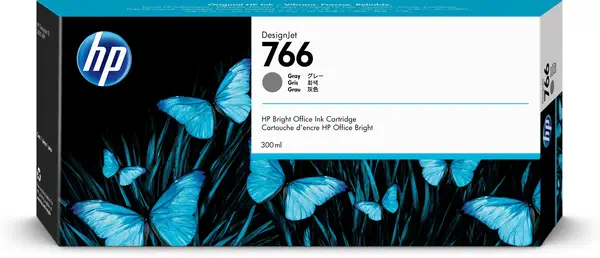 Cartouche d'encre DesignJet HP 766 gris de 300 ml_1