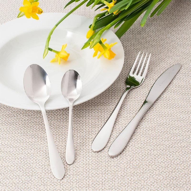 Cuillères à moka Atlanta 10cm acier argent - par 12_1