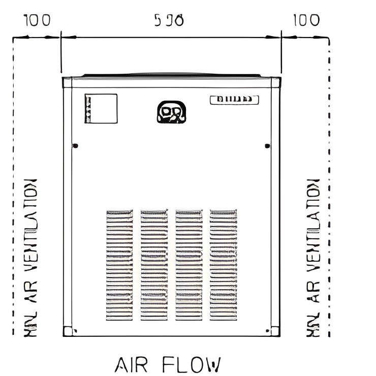 Équipement professionnel pour glace en supergrains modèle MF 46 WS