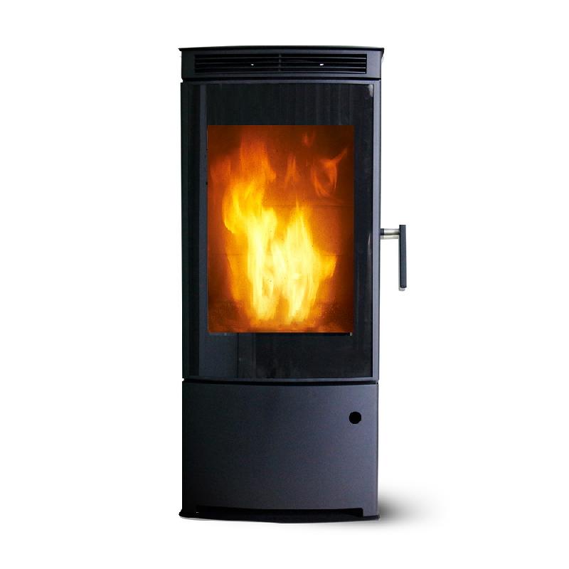 Poêle à bois Anaya Tri Vision en acier - vertical - 9 kW - 45,8 x 105,5 x 43,8 cm - vision 3 angles - classe énergétique A+_1