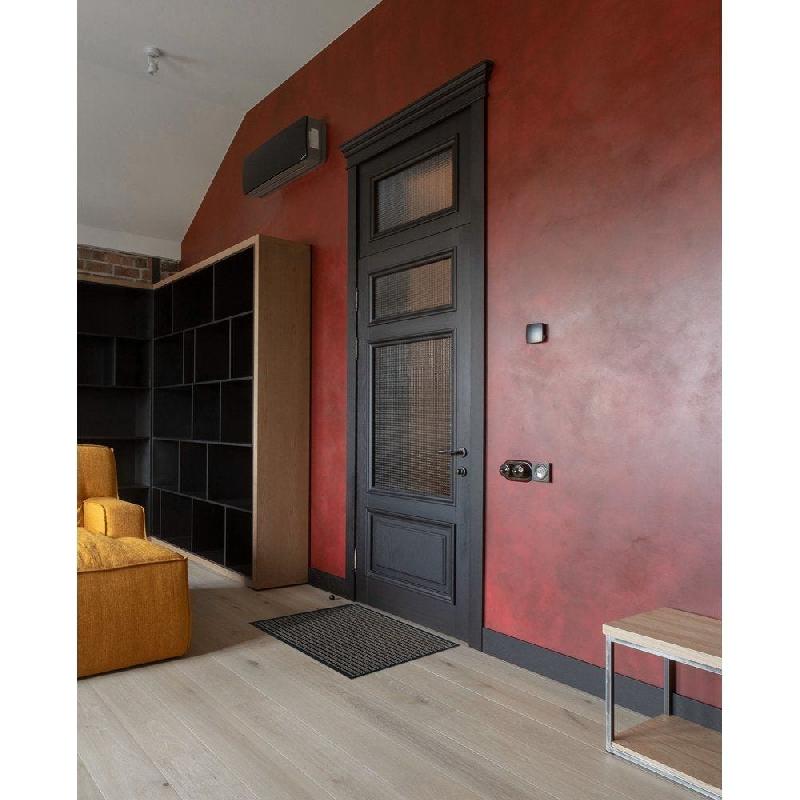 Tapis d'accueil brun rayé noir 60x80cm_1