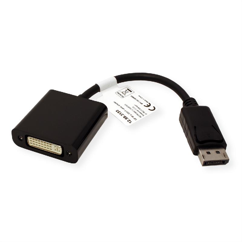 VALUE Adaptateur DisplayPort - DVI, DP M-DVI F, 0,15 m_1