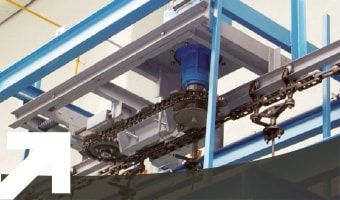 Convoyeur aérien monorail webb avec trolleys 2 à 6 pouces - SOCIETE ALM_1