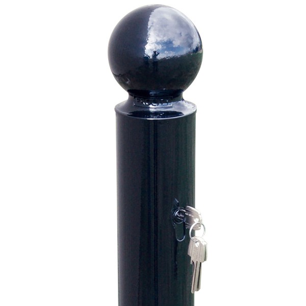 Potelet amovible Primabloc Forum - diamètre 76mm - à clé - finition peint sur zinc_1