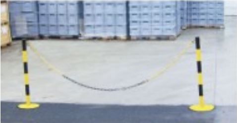 Ppkm6 - barrière à chaîne poteaux métalique - signals - l 15 m_1