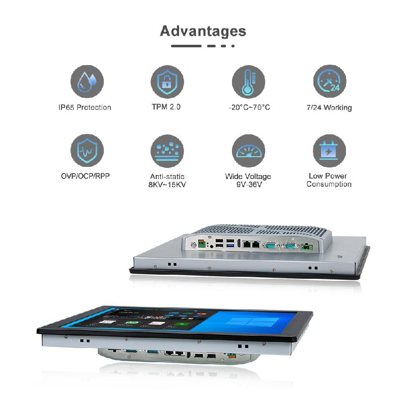 Panel PC industriel fanless 19 pouces SXGA Intel® Celeron® J1900 - EVI-J019SAR_1