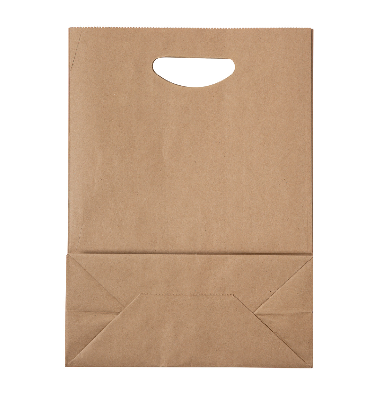 Sac publicitaire en papier recyclé - avec poignées - 80 g/m² - couleur naturelle - poids 28g_1