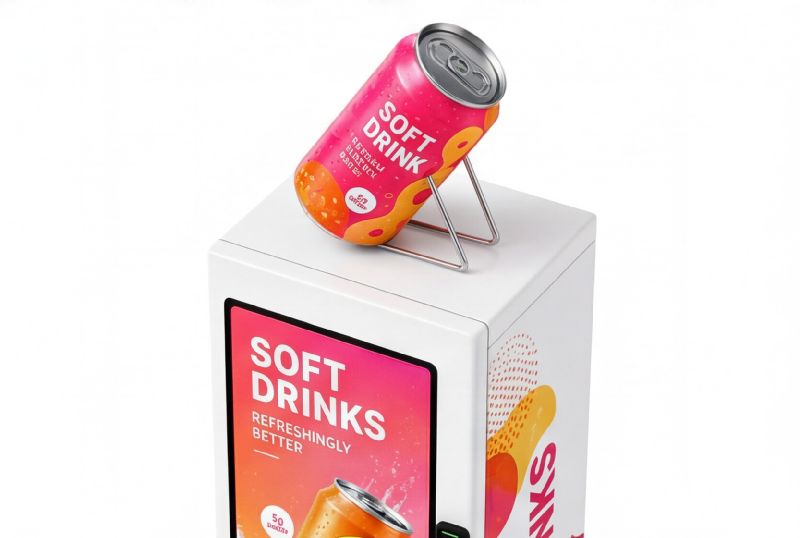 Distributeurs automatiques intelligents de canettes et de boissons - haut débit et 24h/24_1