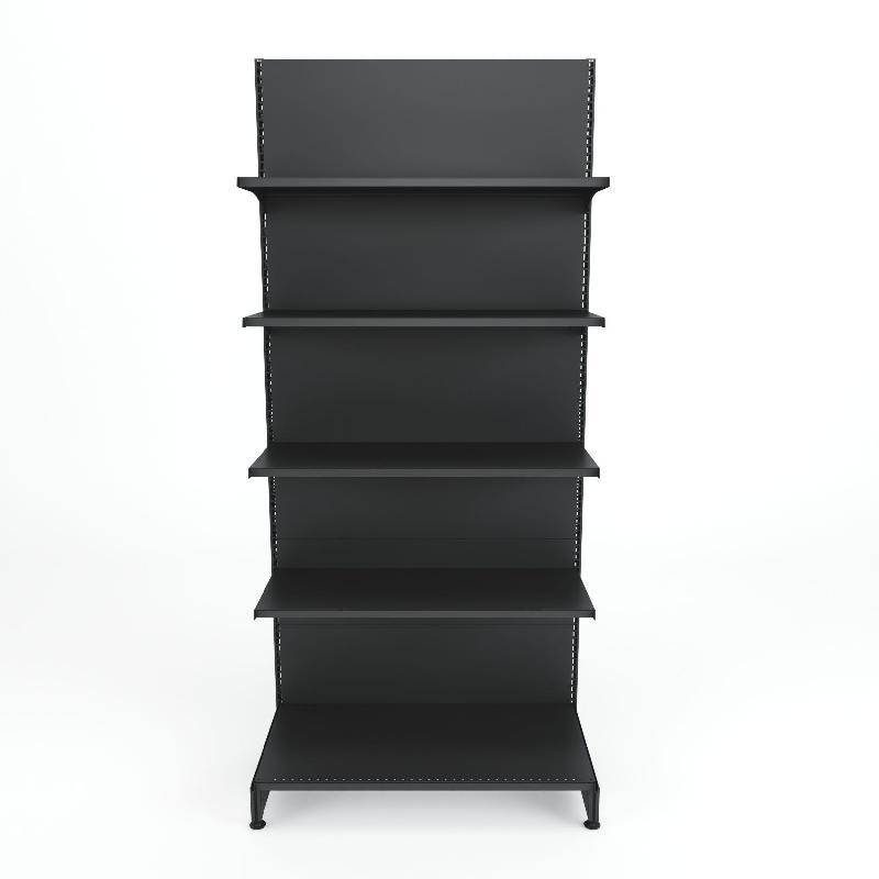 Elément de départ Gondole M25 Gris H223xL100cm base+4 tablettes_1