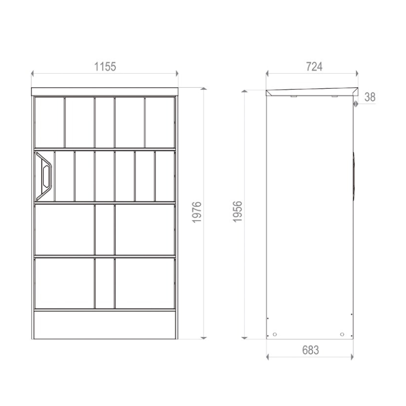 Consigne intelligente multispace conciergerie - 17 casiers sans branchement électrique ni internet_1