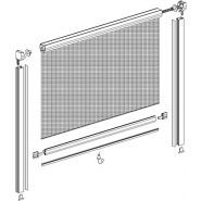 Moustiquaires enroulables - France-Combi - ossature en aluminium, recoupables pour fenêtres, portes et baies vitrées_1