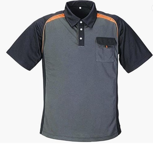 POLO terratrend TXJOB3817 noir gris orange-modele expo_1