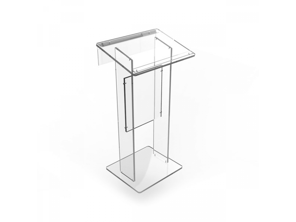 Pupitre de conférence en plexiglas transparent - CRISTAL LUXE - Élégance, légèreté et luminosité_1