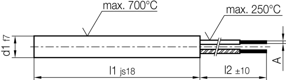 Cartouche chauffante cylindrique Z110 - Puissance 125 à 315W - Utilisation jusqu'à 700°C_1
