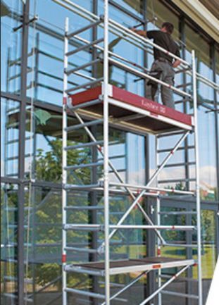 Echafaudage roulant grande hauteur- layher - hauteur de travail max.13,60 m-uni confort_1