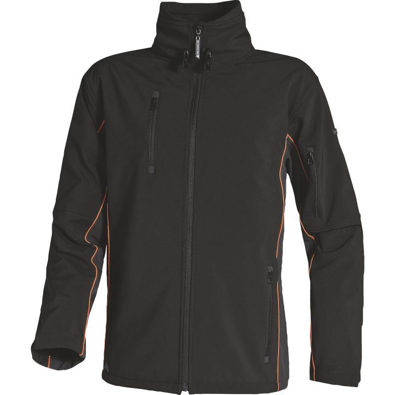 Veste softshell polyester/élasthanne 3 couches laminées - Horten - Fermeture zip anti-froid, capuche amovible, zips étanches_1
