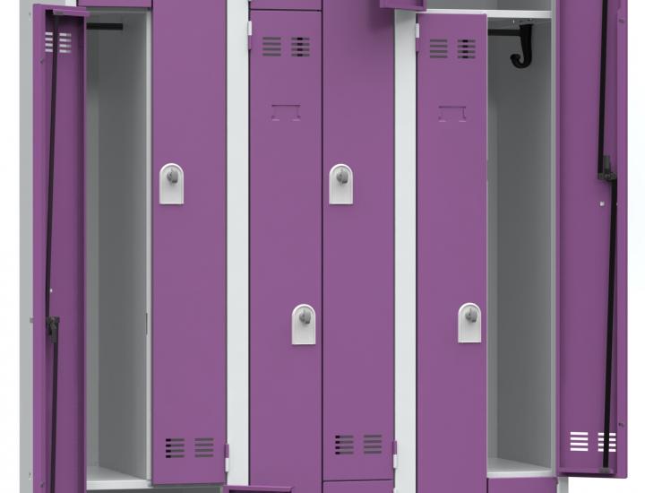 Vestiaire monobloc gain de place - ref : vl1cm_1