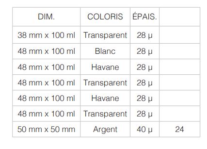 Rubans adhésifs PP - Large gamme pour fermeture de caisses carton - Transparent, havane ou blanc_1