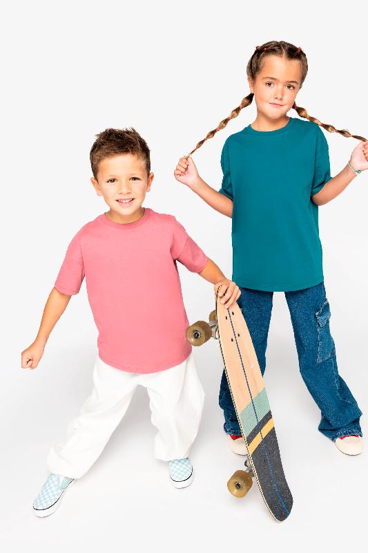 T-shirt écoresponsable enfant à épaules tombantes - 100% coton biologique - Réf: NS340_1