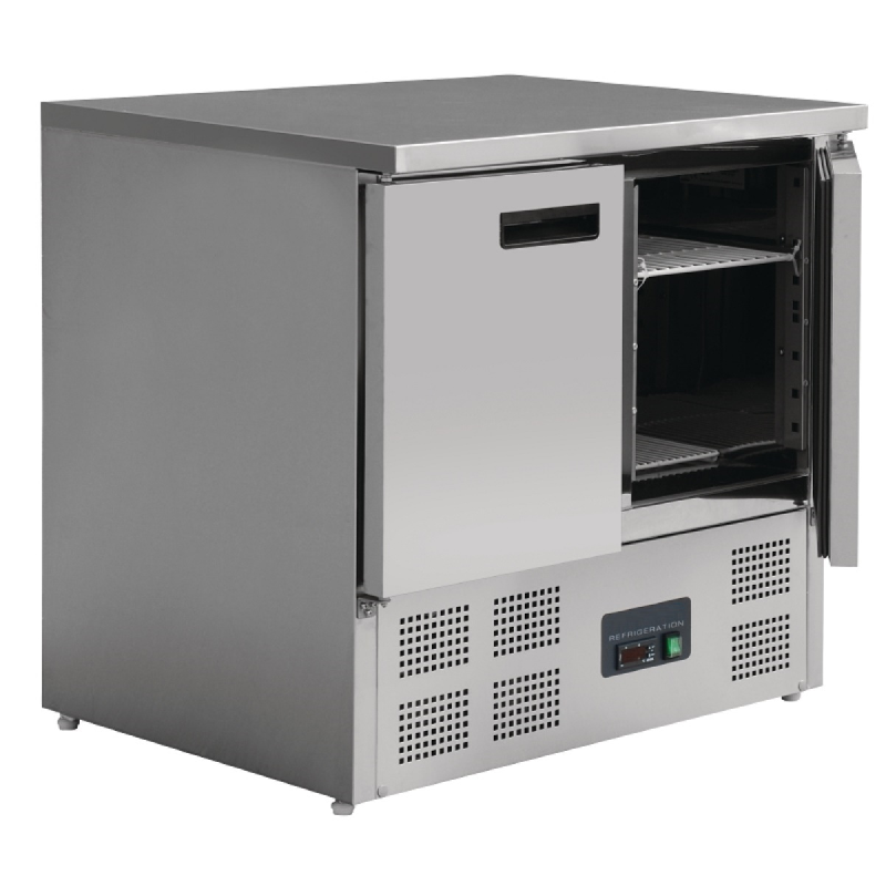 Table réfrigérée 2 portes - 240L - Compatible GN 1/1 - Froid statique - Température +2ºC à +8ºC_1