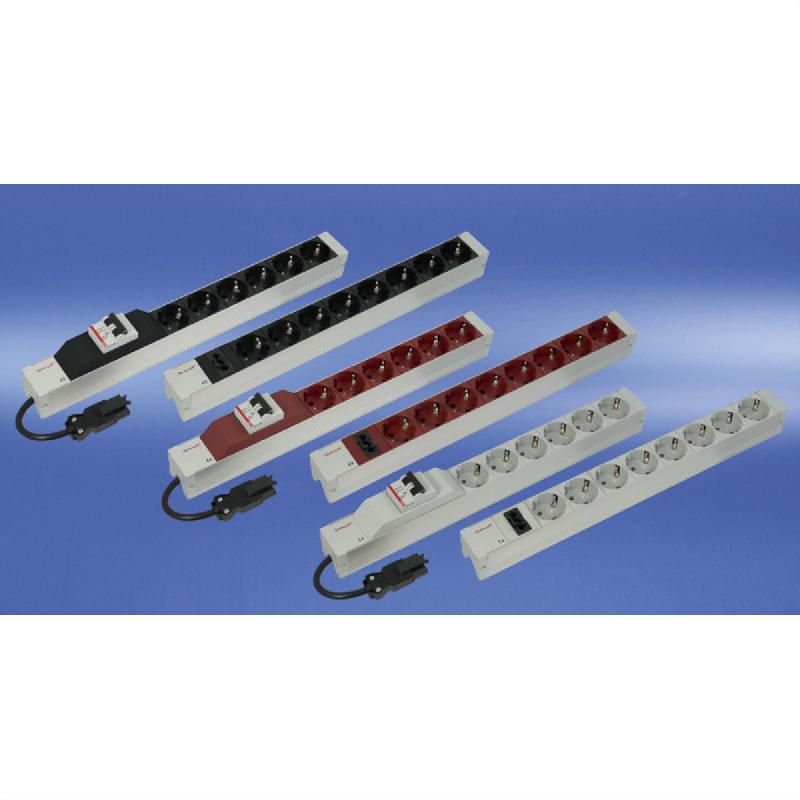 Bâti de prises SCHROFF, 2P+T, avec entrée Wieland®, 19