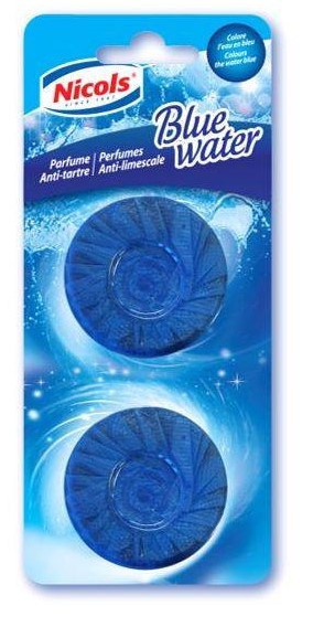Bloc reservoir chasse d'eau wc parfum eau bleue 50g lot de 2_1