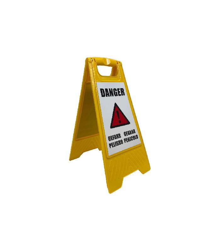 Chevalet de signalisation 'DANGER' (fond blanc) - BCS-YELLOW-DB_1