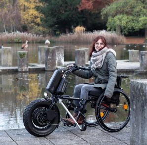 Handbike Tout Électrique - CROSSBIKE 14'' Stricker - Moteur 1000 Watts et Pneu Adhérent_1