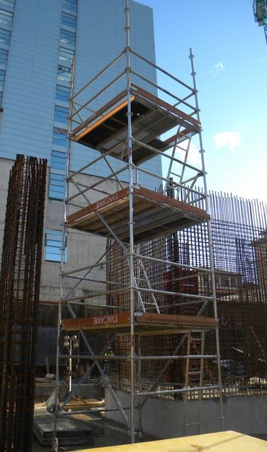 Échafaudages roulants MEKA 48 - Dacame France SAS - tube d’acier de diamètre 48,3 mm - conforme norme NF-EN 1004_1