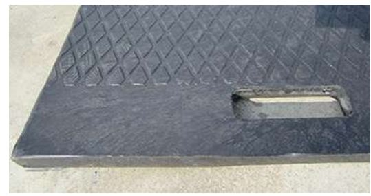 Plaque de roulage pour la protection des chemins de chantier, de gazon, des travaux de route_1