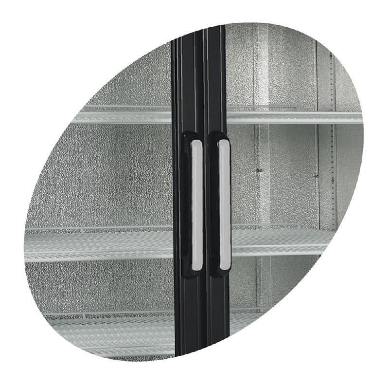 Vitrine réfrigérée FSC - 2 ou 3 portes avec caisson lumineux - Finition au choix - Référence FSC1200H_1