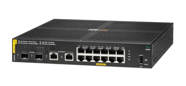 Aruba Networking CX 6000 12G Class4 PoE 2G/2SFP 139W Switch_1