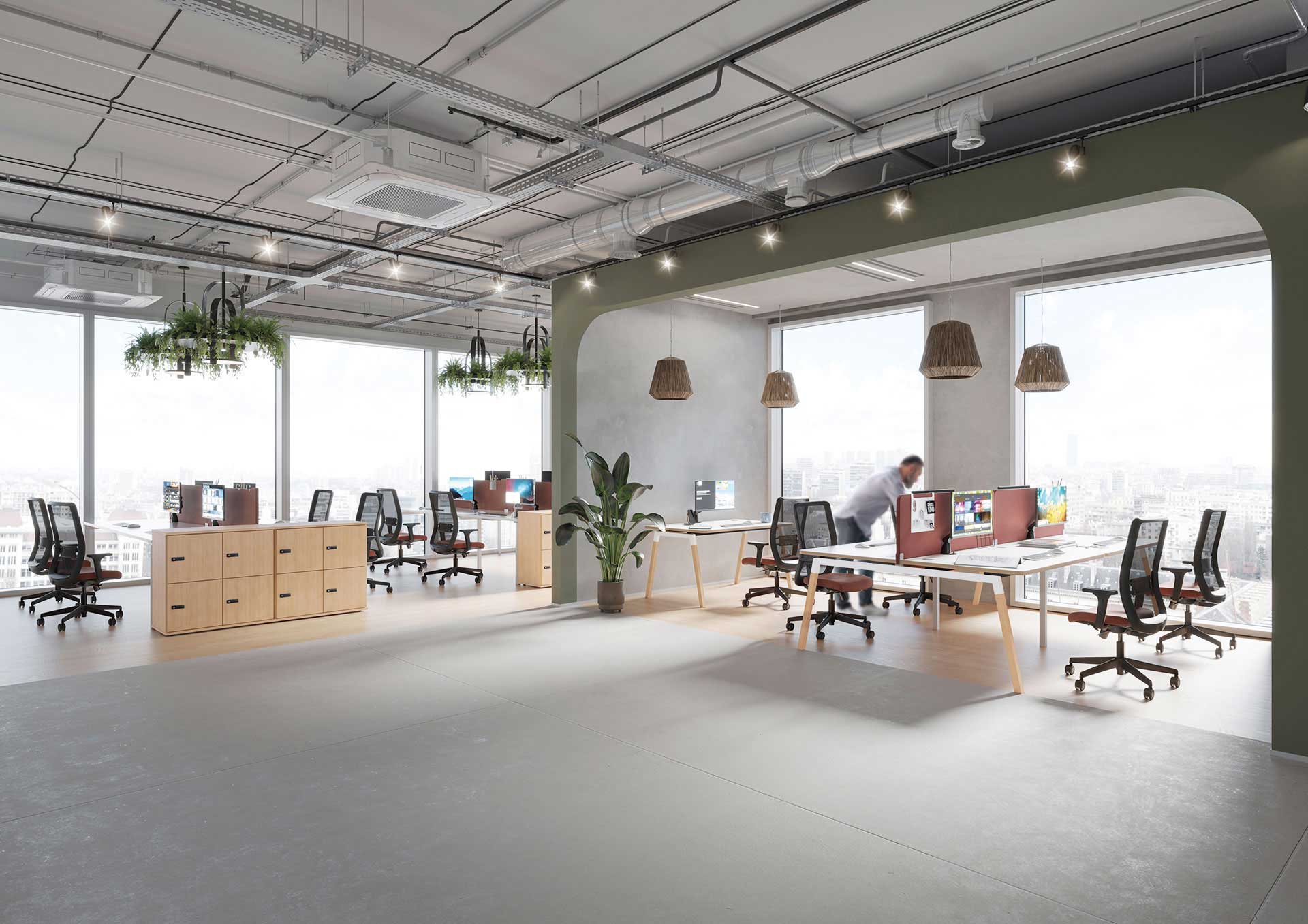 Casier 2 portes doubles et 2 cases vides - CUBIK - Dimensions L.80 x H.120 cm - Bois durable PEFC_1