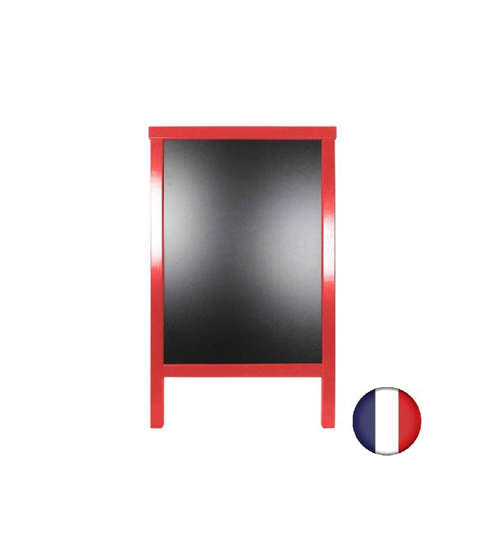 Chevalet stop trottoir - cadre bois, dimensions 90 x 55 cm - Référence : LSTF49RV_1