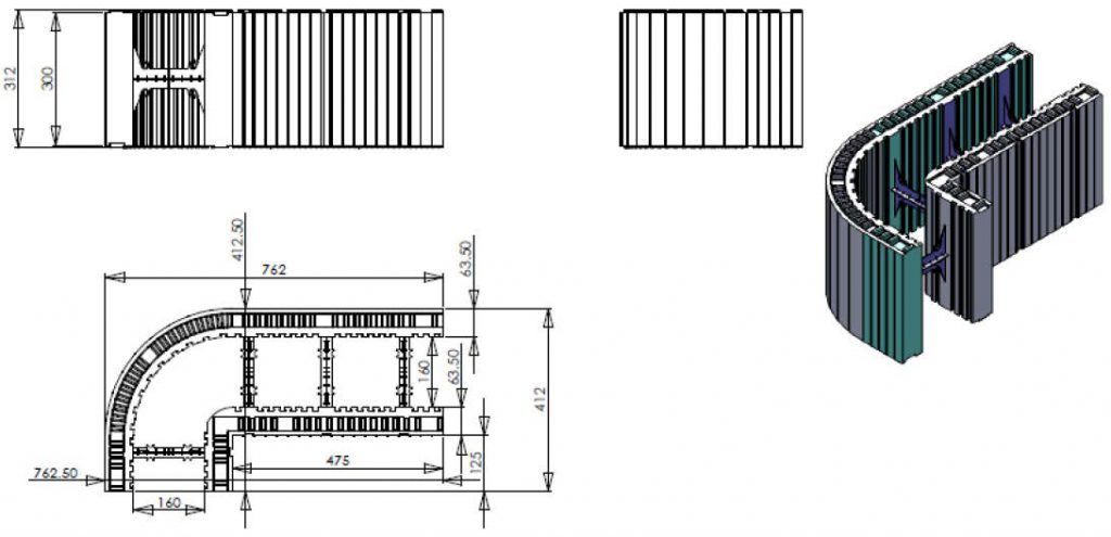 Coffrage isolant arrondi - Reverbloc - épaisseur 28 cm - R = 3.56_1