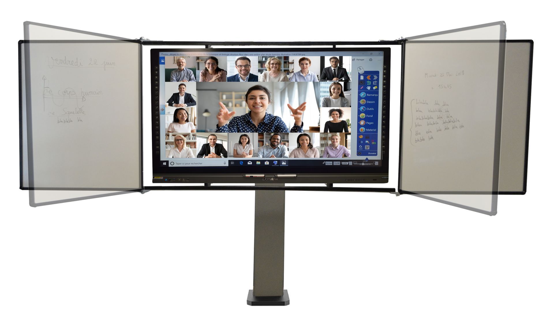 Mur d'ecriture autourn d'un ecran interactif - araboard 2_1