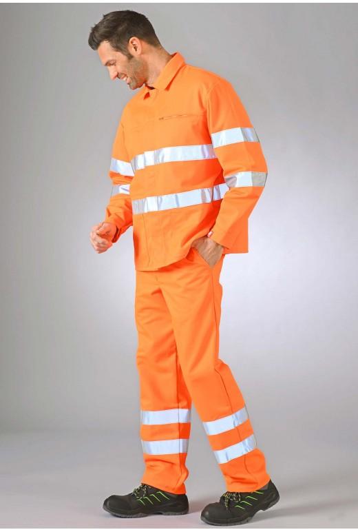 Veste haute visibilité EN ISO 20471 classe 3 - Visio 3 réf. 11051flj3 ou 11057flo3 - Multipoches et bandes rétroréfléchissantes_1