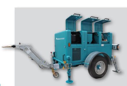 Vm 4000 RIS - Treuil hydraulique pour le renouvellement des conduits - Volta - Tirage max. 4500 daN avec cabestans à gorges multiples_1