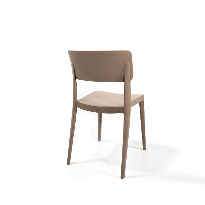 Wing - Chaise empilable en polypropylène sable_1