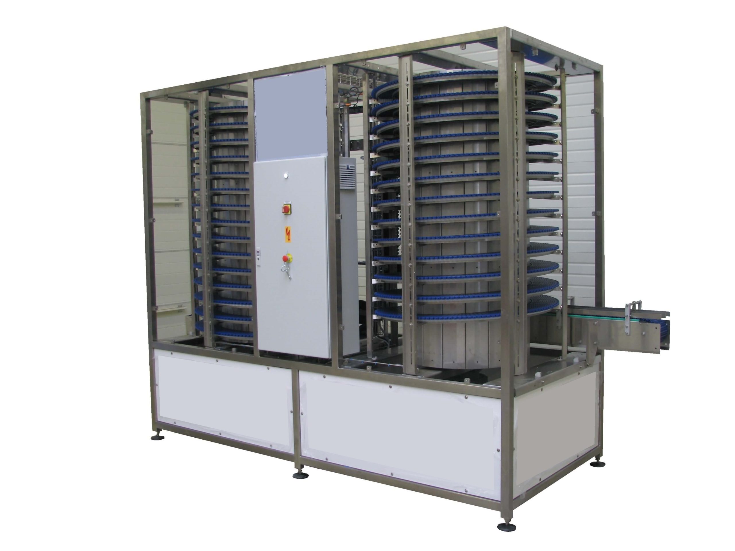 Elévateur à spirale pour  l'ascension ou la descente de manière hélicoïdale de produits en continu_1