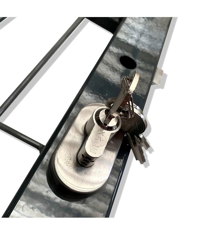 Portillon pour grillage rigide anthracite RAL7016 - largeur 100cm - acier galvanisé plastifié_1