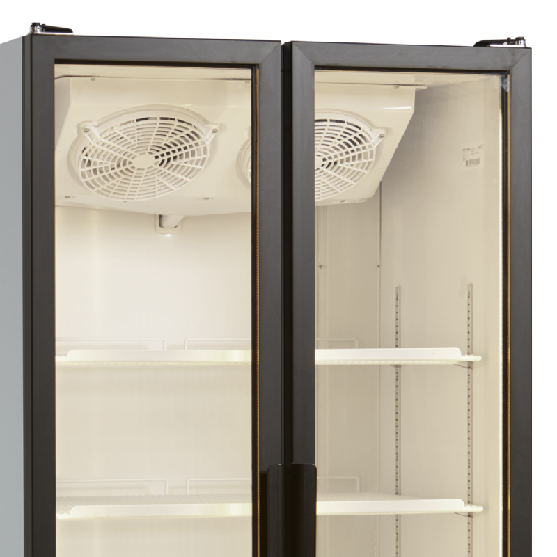 Vitrine réfrigérée FS - 2 ou 3 portes - Cadre aluminium noir - Froid ventilé - Référence FS890H_1