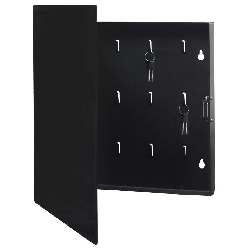 Vidaxl boîte à clés avec panneau magnétique noir 35x35x5,5 cm 322777_1
