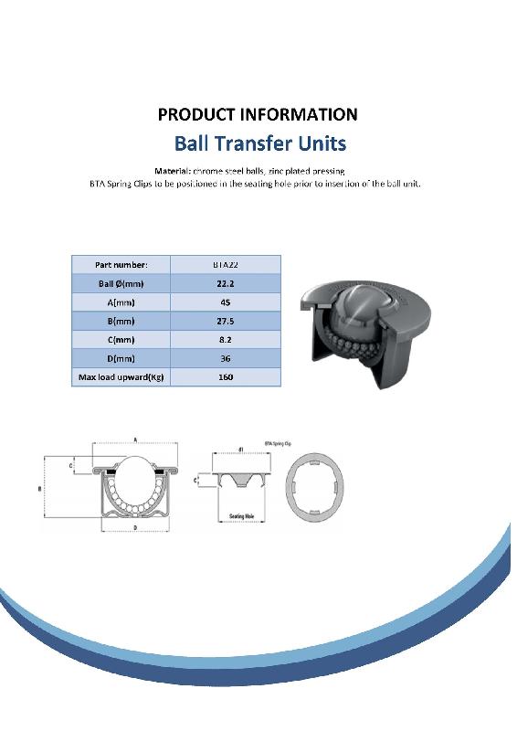 22mm 'drop-in' ball transfer unit, zinc._1