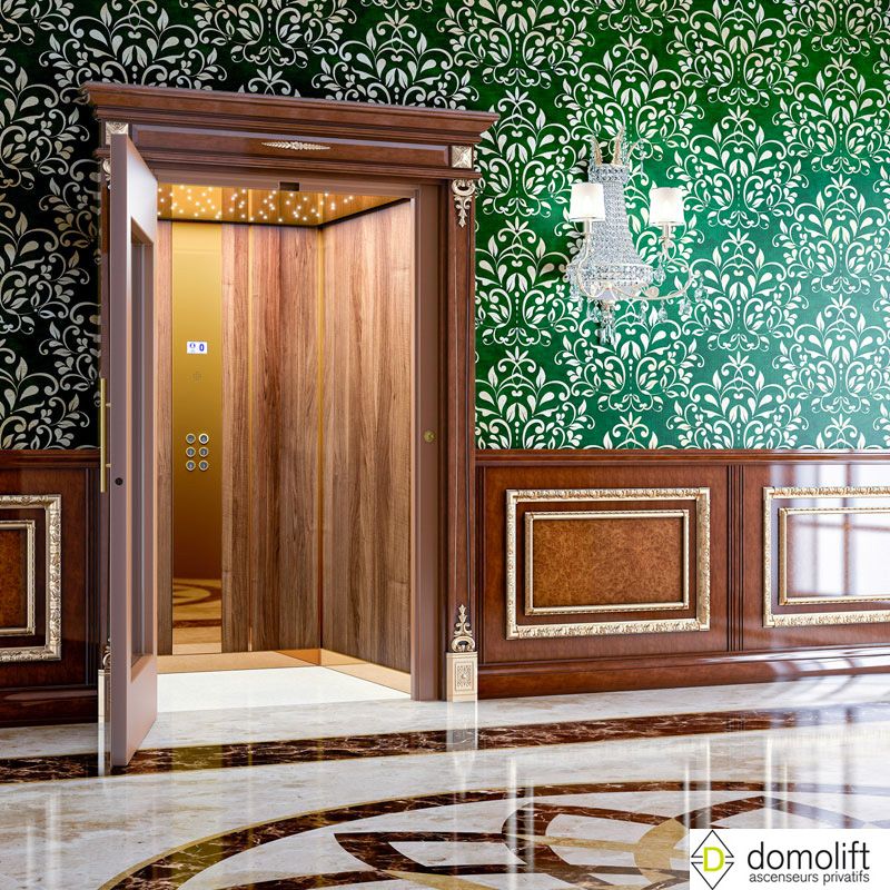 Ascenseur de maison Domysis - Domolift - charge maximale 400 kg - finition personnalisable - conformité européenne_1