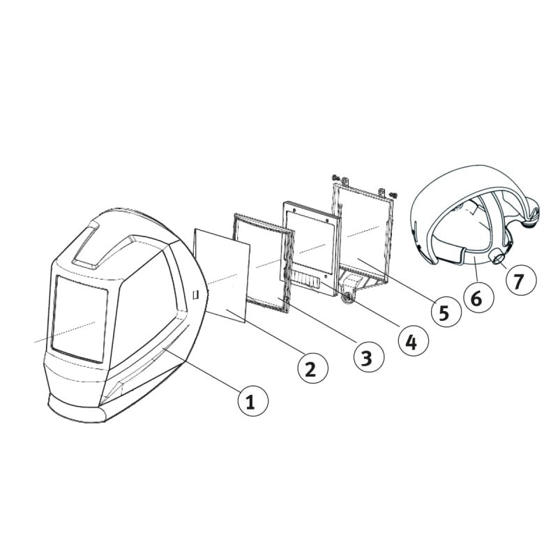 Casque automatique de soudure Schweisskraft VarioProtect XXL-W TC AIR TH3 - filtration 99,99% - autonomie 8h - 1654055_1